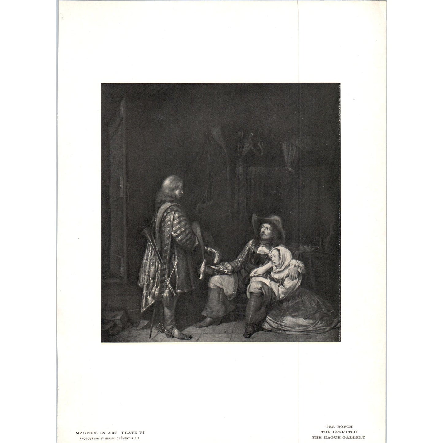 The Despatch - Ter Borch c1905 Art Print D14