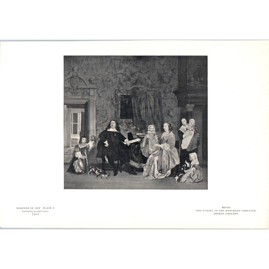 The Family of the Merchant Geelvink - Metsu c1905 Art Print D12