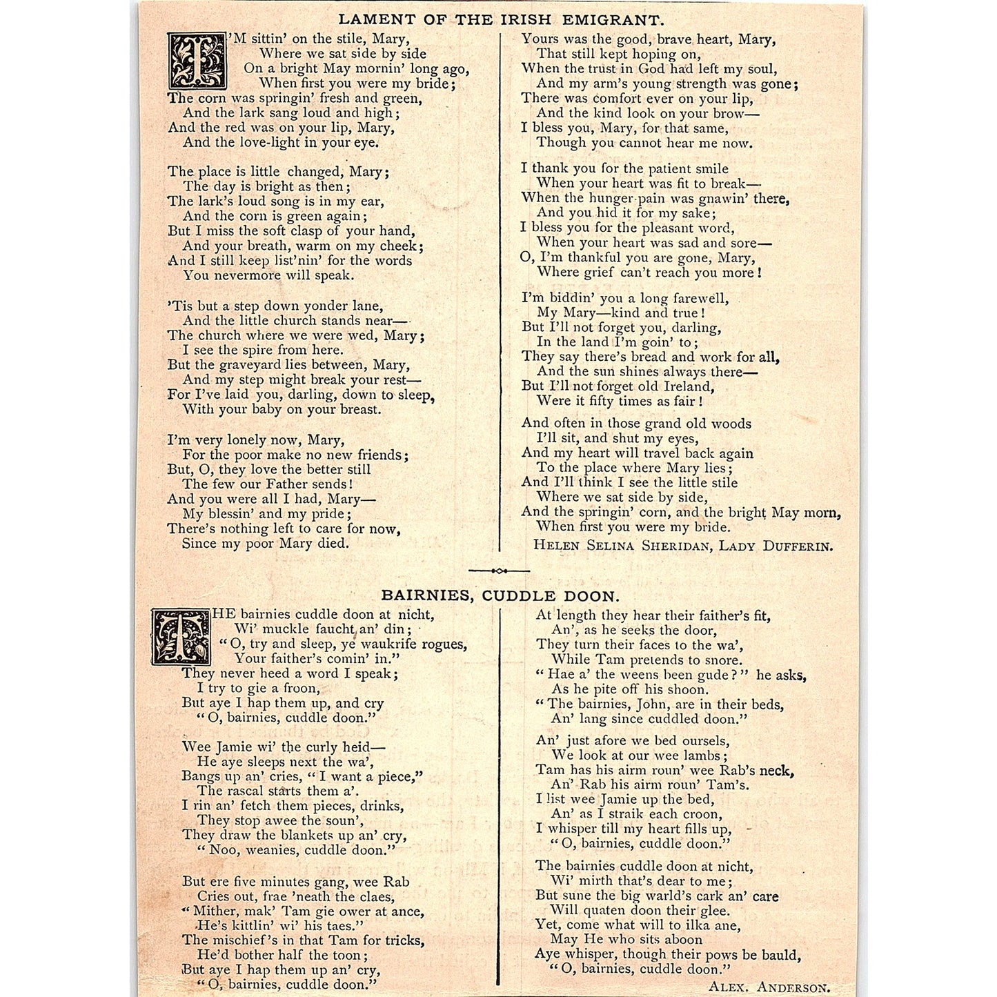 The Dearest Spot of Earth is Home - W.T. Wrighton 1884 Poem AG3-1