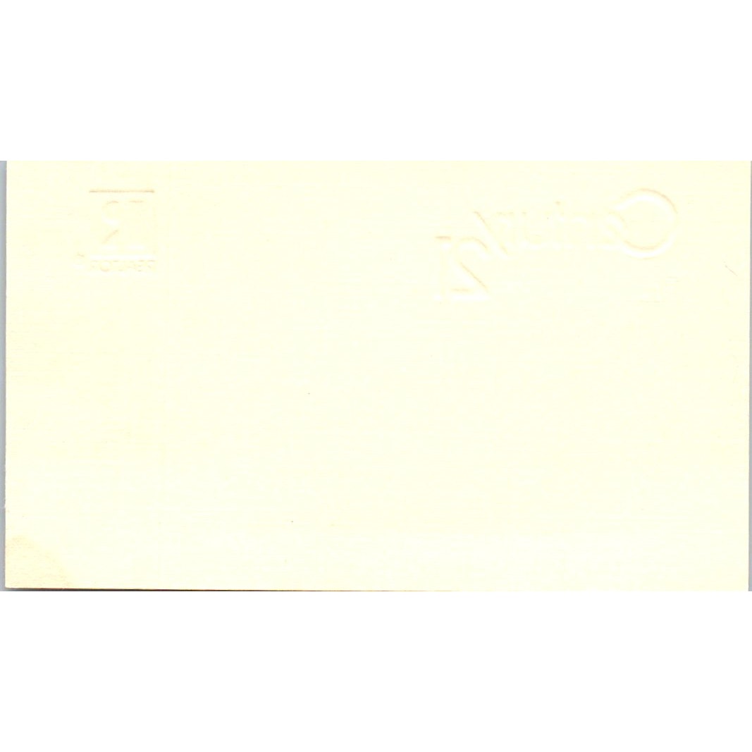 Cal Bergdahl The Land Office Century 21 Realty Long Beach Business Card SD4-B5