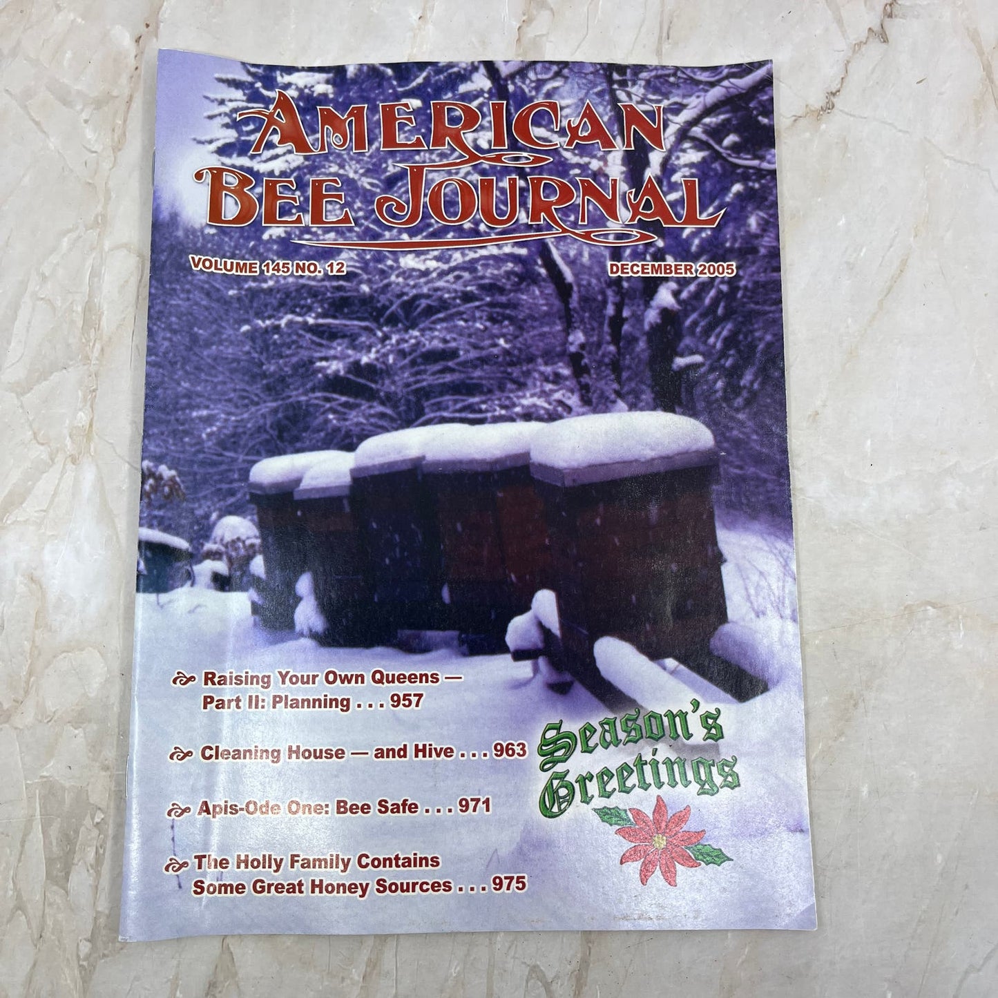 2005 Dec American Bee Journal Magazine Bees Beekeeping Honey M7