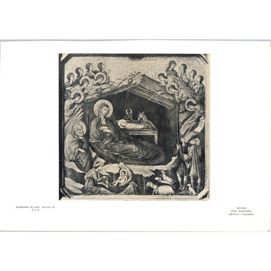 The Nativity - Duccio 1908 Victorian Art Print AB8-MA13
