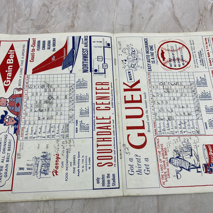 Minnesota Twins 1961 Official Program And Scorecard MLB Baseball TI9-P4