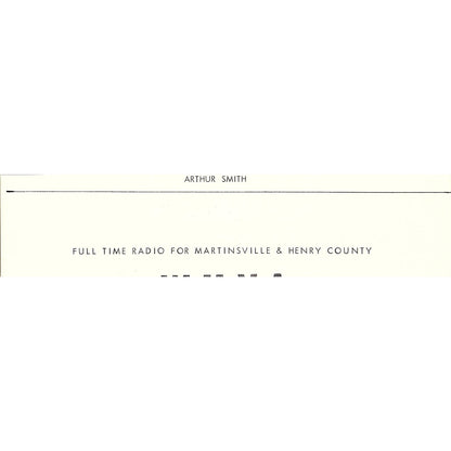 McKee Funeral Home Inc Martinsville VA 1960s Ad AG2-5