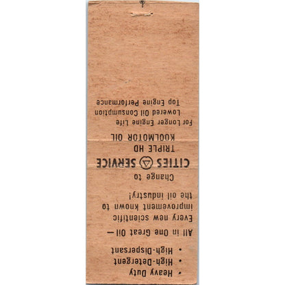 Ralph D. Blair Cities Service Durand WI Vintage Matchbook Cover SD4-Y16