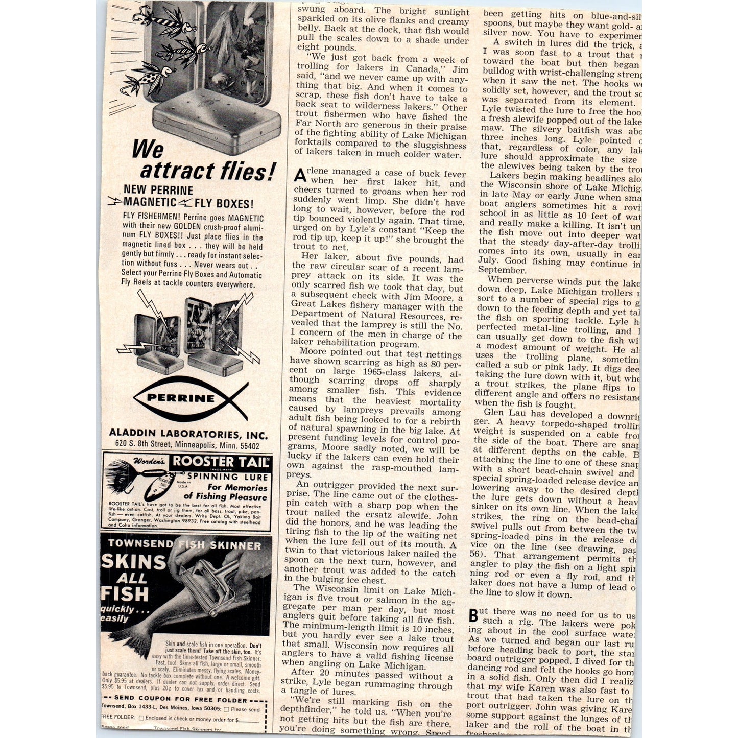 Red-White Two Tone Ford Pickup Truck Automobile Car - Vintage Magazine Ad D20