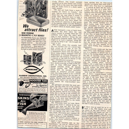 Red-White Two Tone Ford Pickup Truck Automobile Car - Vintage Magazine Ad D20