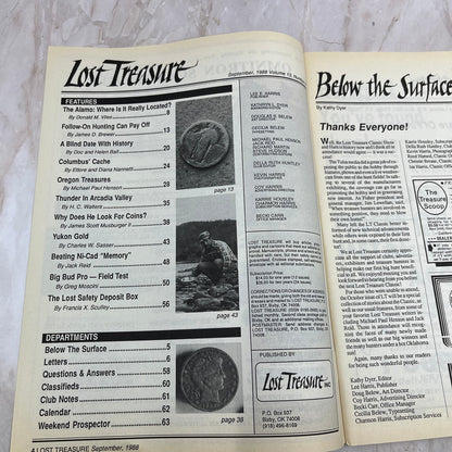 1988 Sept - Lost Treasure Magazine - Treasure Hunting Gold Prospecting M15