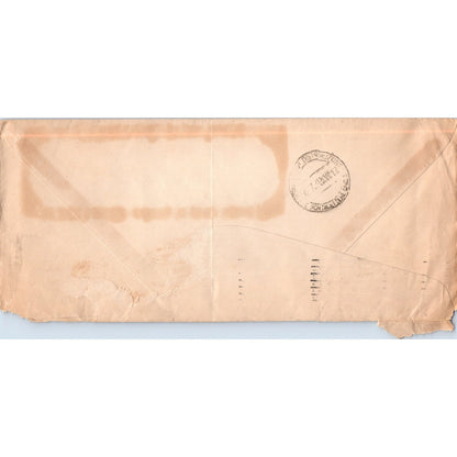 1939 John Silvestro Airmail to Comm Alfredo Bornigia Rome Envelope TH9-L2