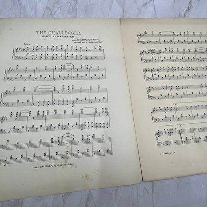 1906 The Challenger Two Step March - Johann C. Schmid Sheet Music FL6-5