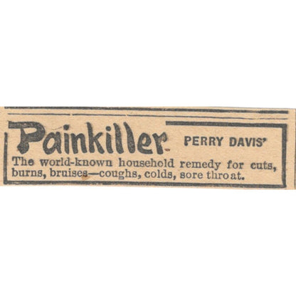 Perry Davis Pain Killer Multipurpose Remedy 1905 Magazine Ad AF1-NES3
