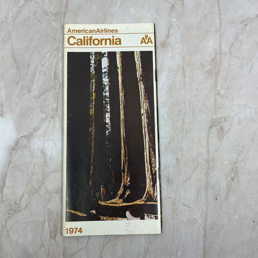 1974 American Airlines California Travel Guide Packages Book TJ4-P2