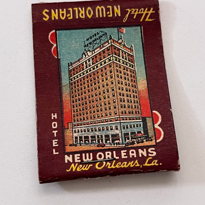 Hotel New Orleans Canal Street Louisiana Vintage Matchbook Cover TB8-MB2-10
