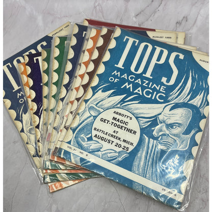 Tops Magazine of Magic 1955-56 Lot of 14 Issues TK3