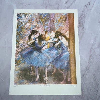 Before the Ballet Edgar Degas Lithograph 11x14" Art Print V22