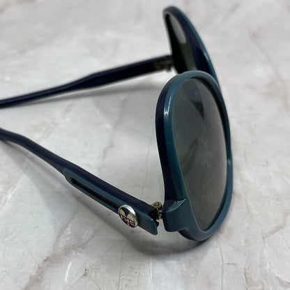 Vintage I Ski Sunglasses 70s Skybird Two Tone Blue Eyeglasses Japan SB8