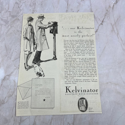 Kelvinator Electric Refrigerators 1928 Original Magazine Advertisement FL6-8