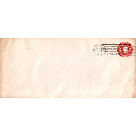 1946 Collegeville PA Official Business Cancellation Postal Cover Envelope TH9-L2