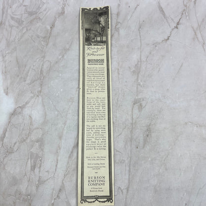 Fashioned Hose Burson Knitting Co Rockford IL 1918 Magazine Ad FL6-10