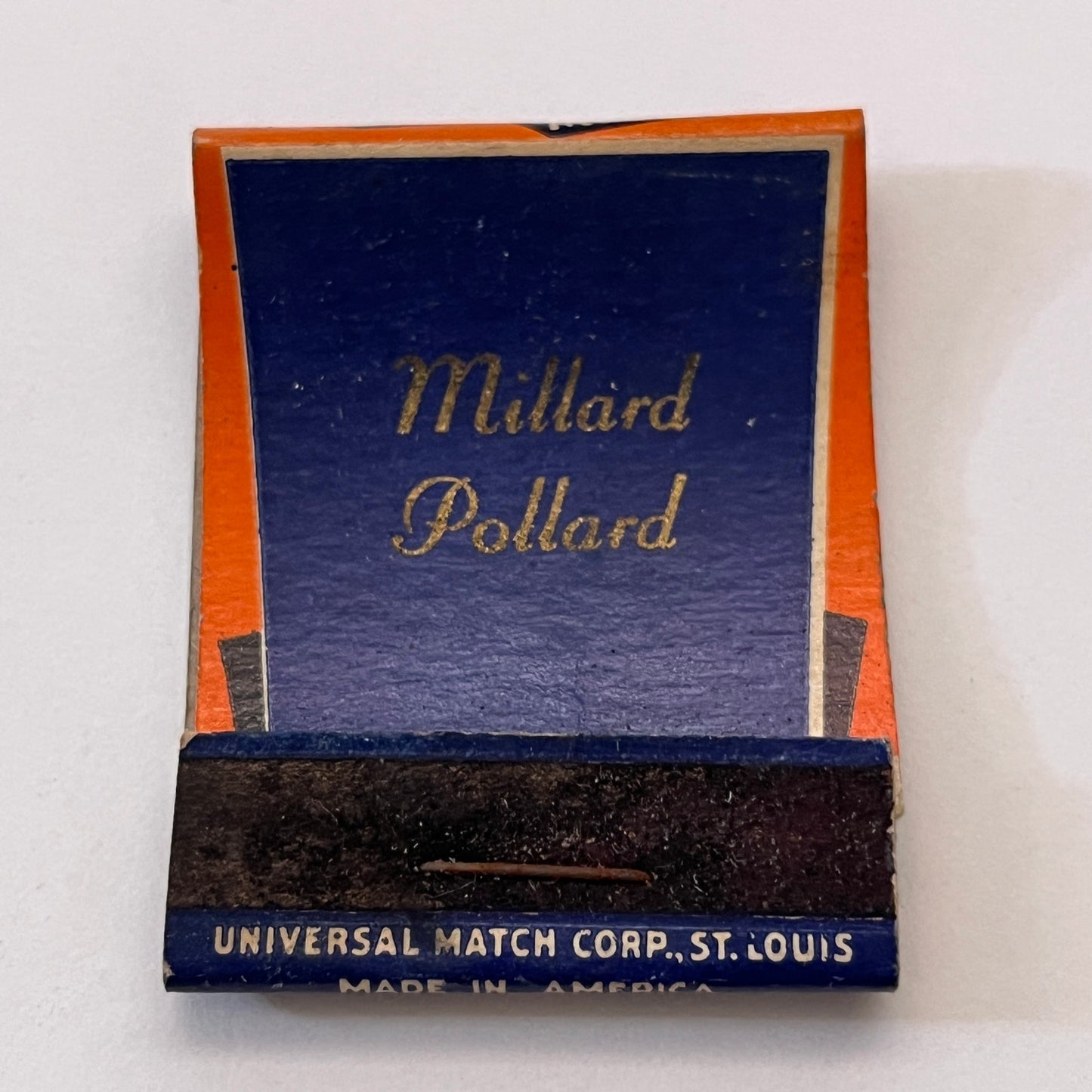 Millard Pollard Delta Oil Products Co Milwaukee WI Matchbook Cover TB8-MB3-10