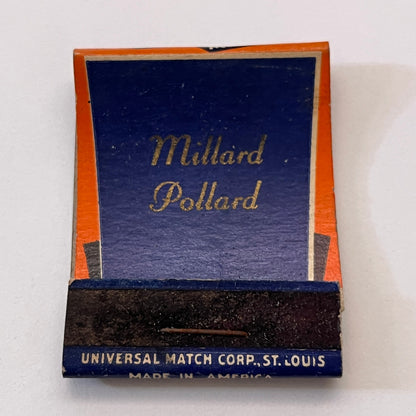 Millard Pollard Delta Oil Products Co Milwaukee WI Matchbook Cover TB8-MB3-10