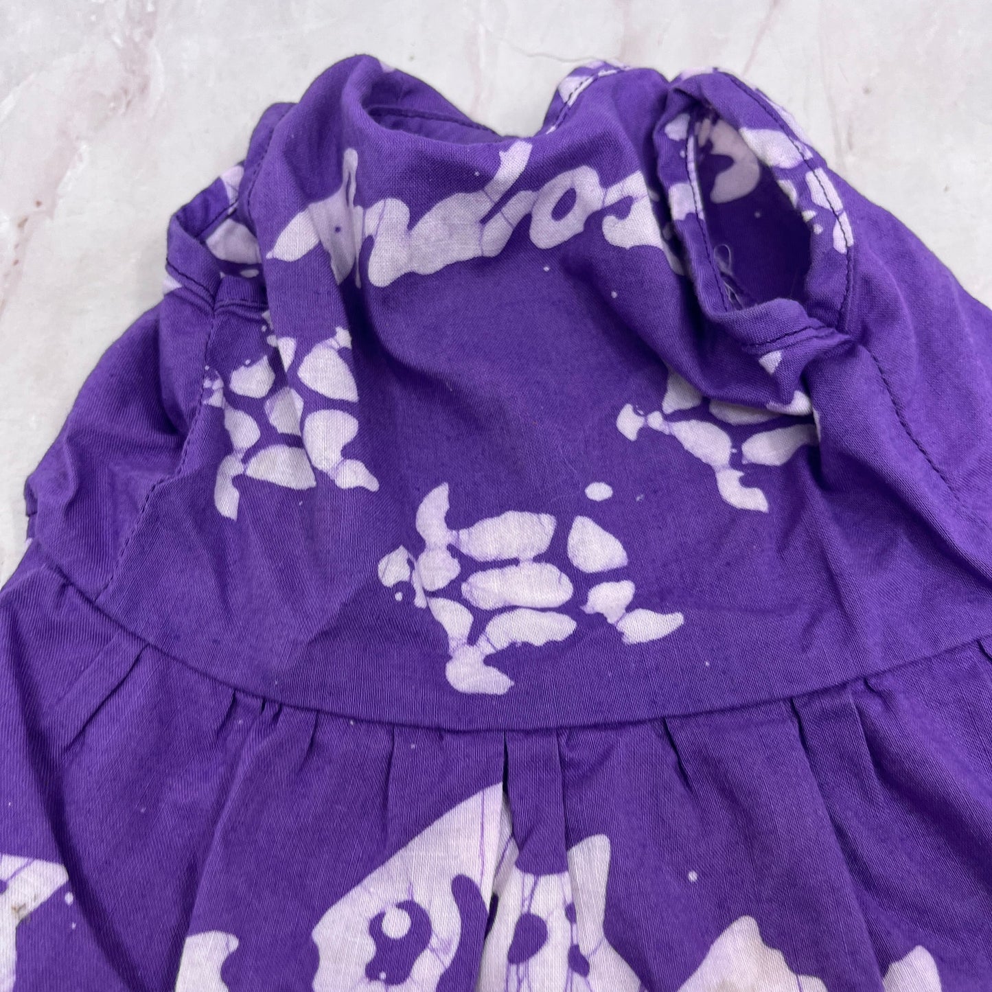 Vintage American Girl Doll 1990s Androsia Batik Purple Bahamas Dress