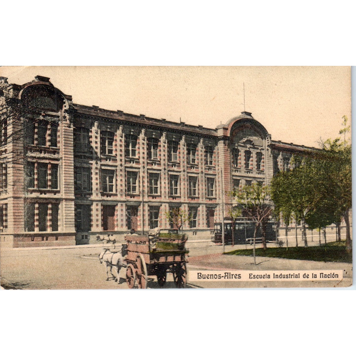 Buenos-Aires Escuela Industrial De La Nación Vintage Original Postcard PD3