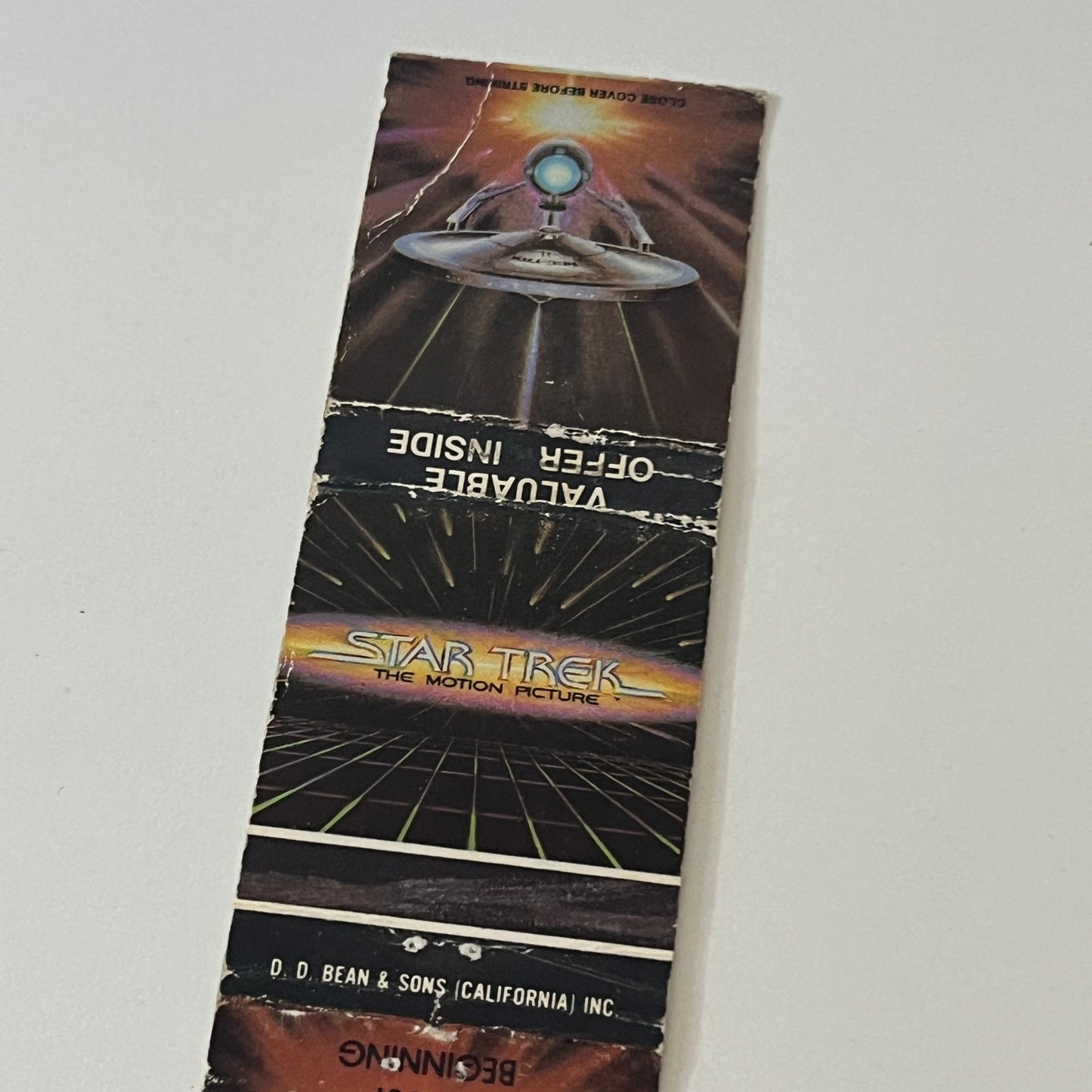 Star Trek The Motion Picture Souvenir Vintage Matchbook Cover MM5-7