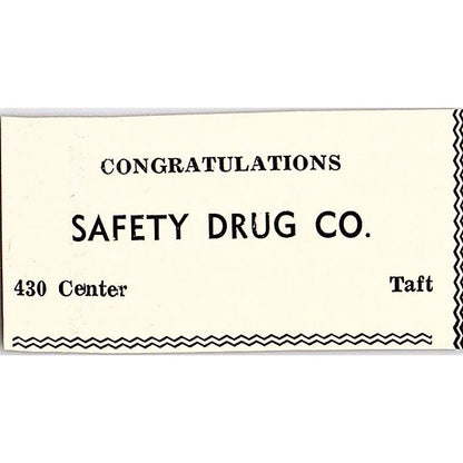 Walker's Studio Cameras Photo Finishing, Safety Drug Co Taft CA c1965 Ad AF8-S23