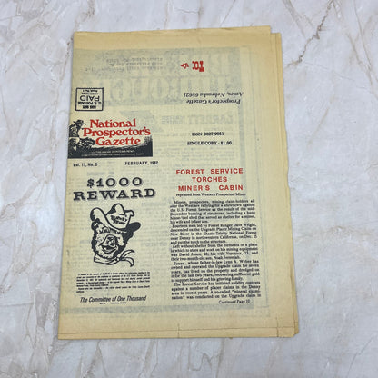1982 Feb - The National Prospector's Gazette Newspaper - Treasure Hunting M11