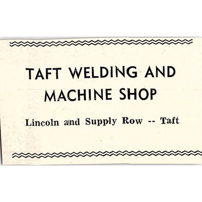 R.F. Casey II Credit Bureau of Taft, Taft Welding & Machine Shop 1965 Ad AF8-S25
