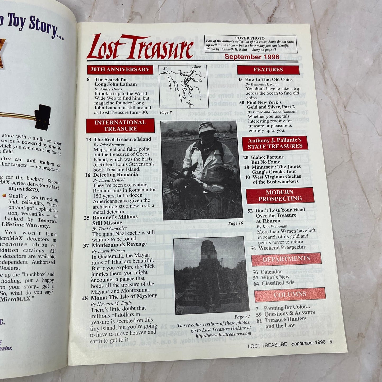 1996 Sept - Lost Treasure Magazine - Treasure Hunting Gold Prospecting M14