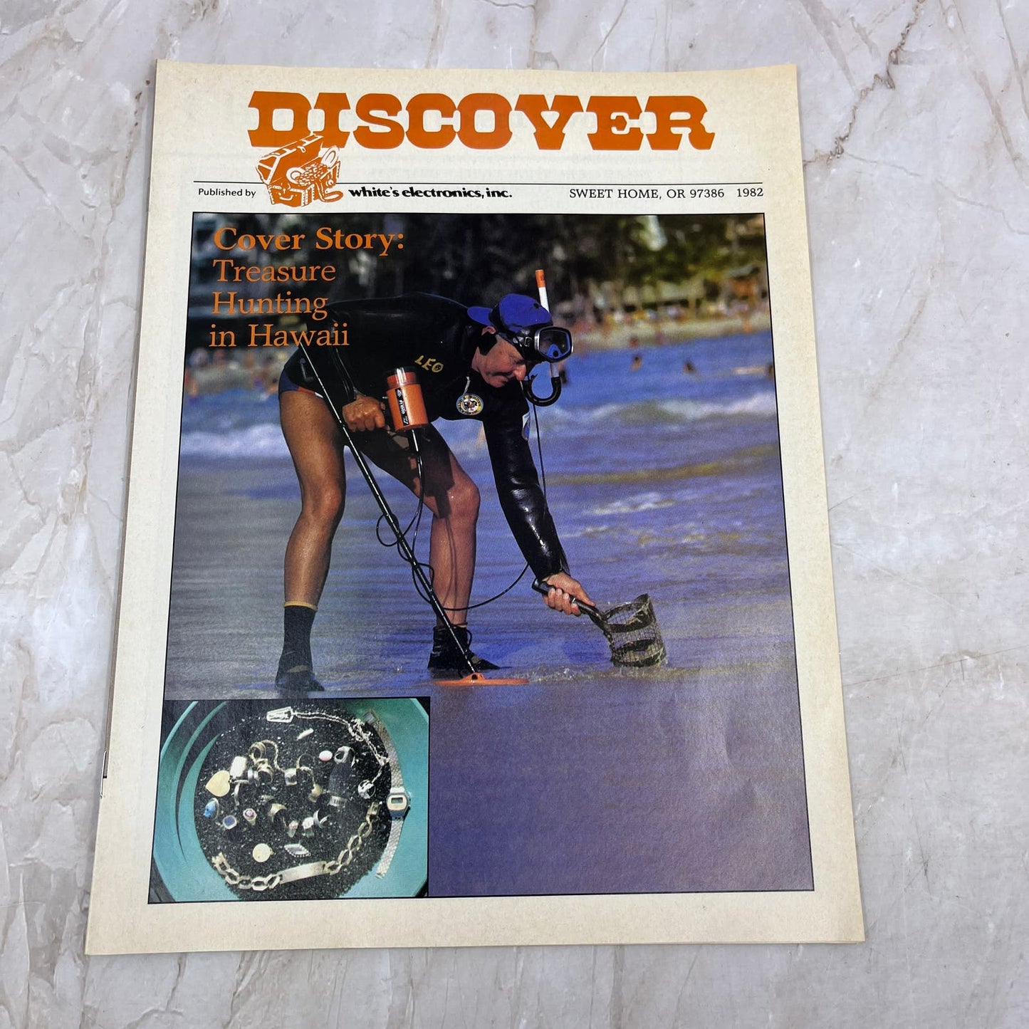 1982 - Discover Treasure Hunting Magazine - White's Electronics Inc M11