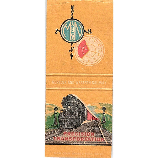 Norfolk & Western Railway Vintage Matchbook Cover SC7-Y8