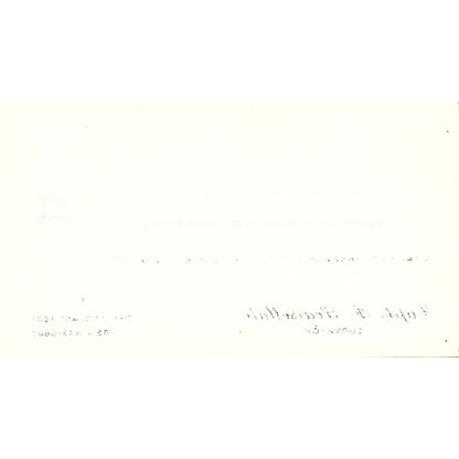 Capt F Scarsellato National Cargo Bureau Houston Vintage Business Card SC9-B4