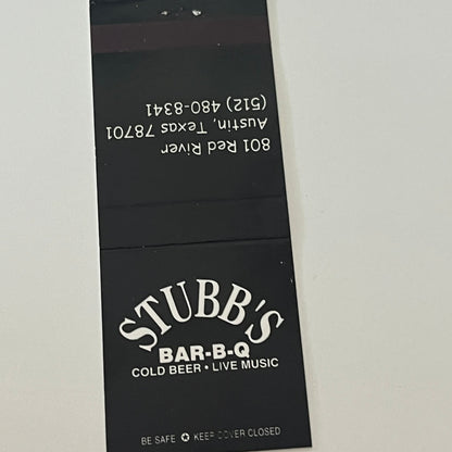 Stubb's Bar-B-Q Austin Texas Matchbook Cover TB6-MB2-4