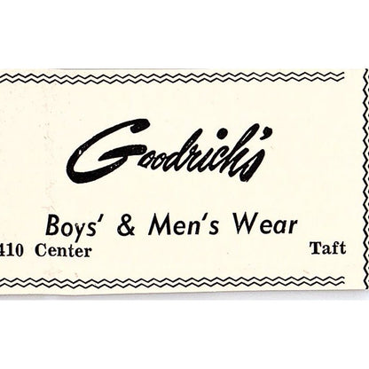 Hazel Lee Hazel's Delicatessen, Goodrich's Mens Wear - Taft CA 1965 Ad AF8-S25