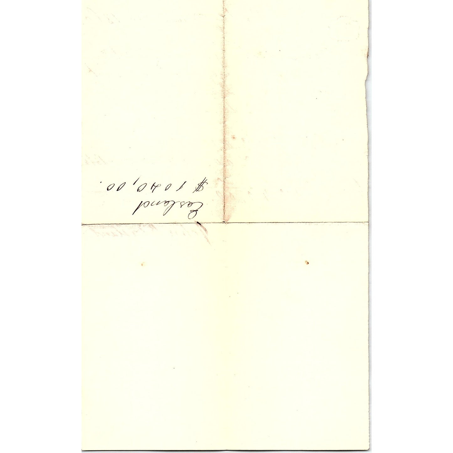 1860 Handwritten Receipt John B. Eastland Boston MA AF4-1