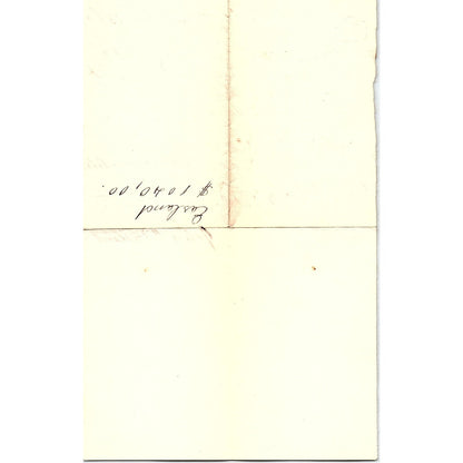 1860 Handwritten Receipt John B. Eastland Boston MA AF4-1