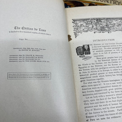 1905 The History Of Our Country Original Complete 72 Book Set Edward Ellis