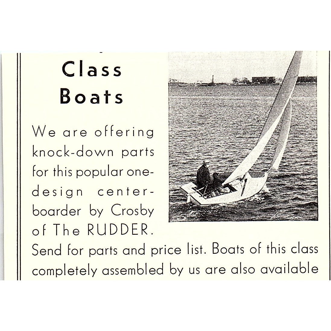 Wilson & Silsby Sail Makers Rowe's Wharf Boston MA Talayha 1932 Ad AG2-M19