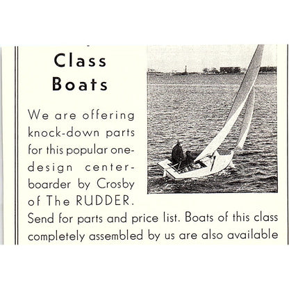 Wilson & Silsby Sail Makers Rowe's Wharf Boston MA Talayha 1932 Ad AG2-M19