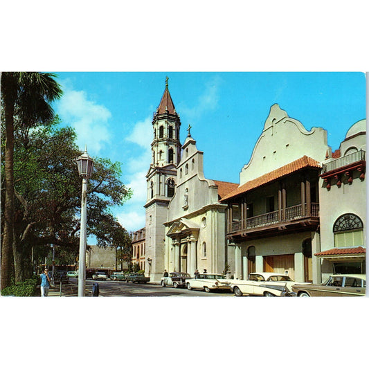 The Roman Catholic Cathedral St. Augustine FL Vintage Postcard PD1