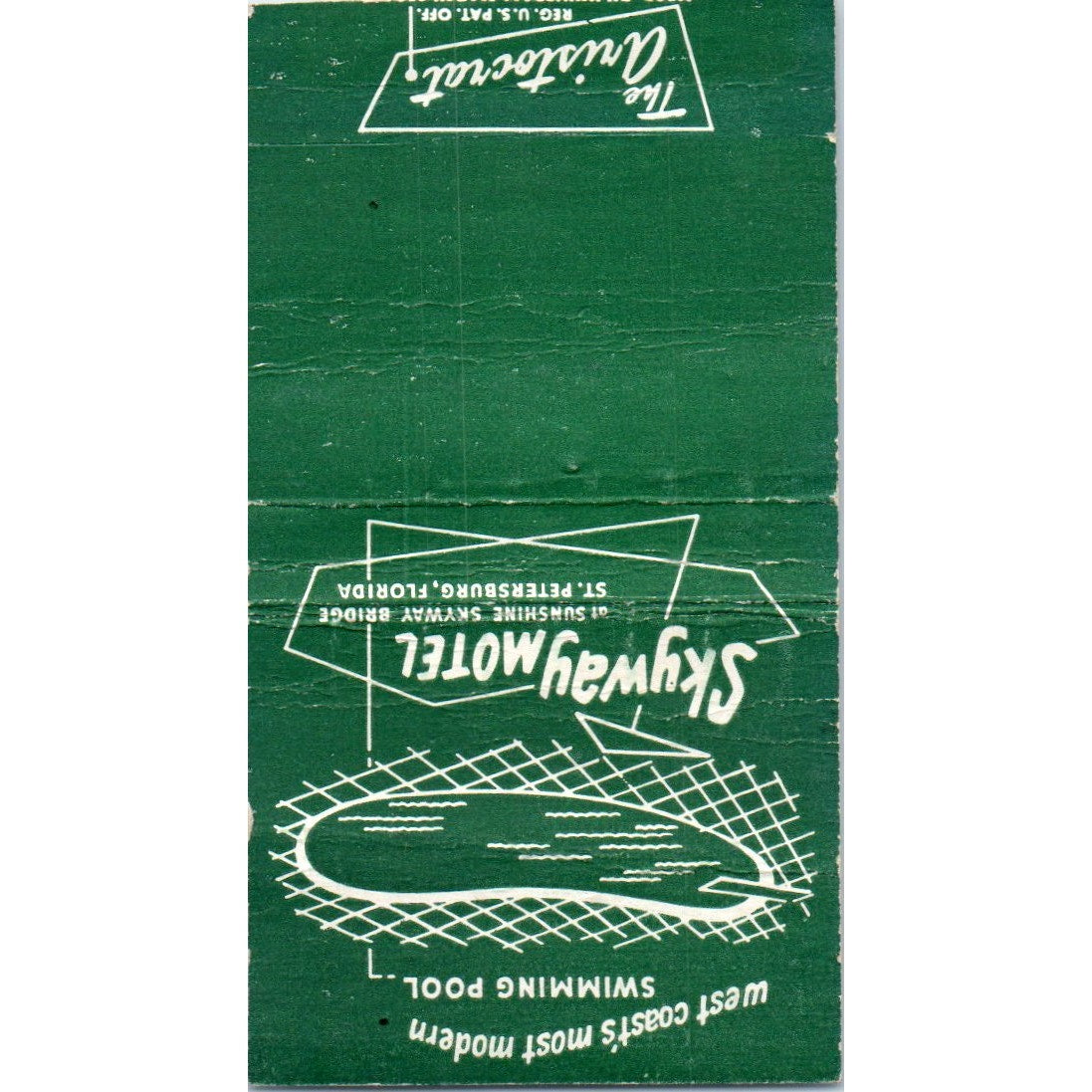 Skyway Motel St. Petersburg Florida Vintage Matchbook Cover SF4-Y7