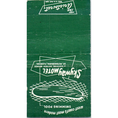 Skyway Motel St. Petersburg Florida Vintage Matchbook Cover SF4-Y7