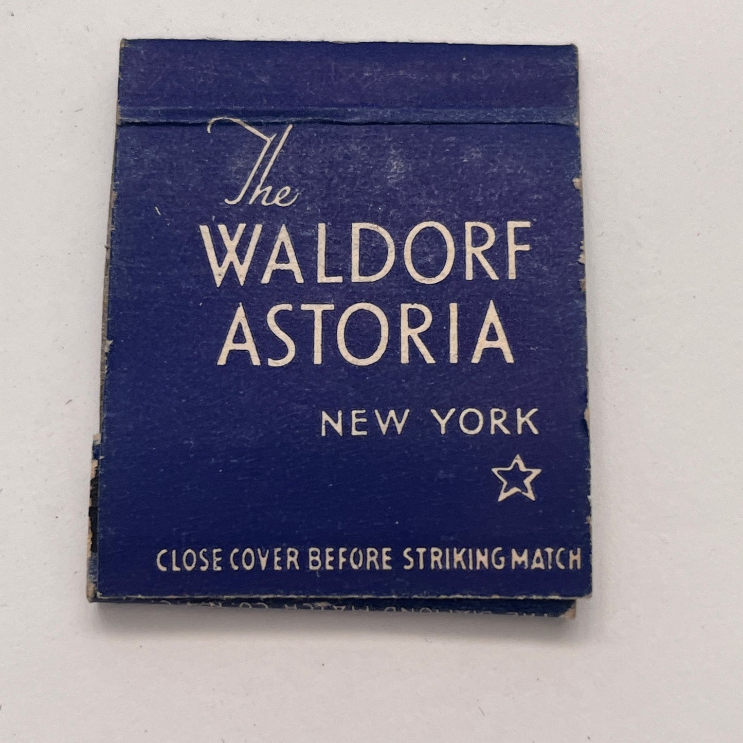 The Waldorf Astoria Hotel NY Vintage Matchbook Cover TB8-MB-7