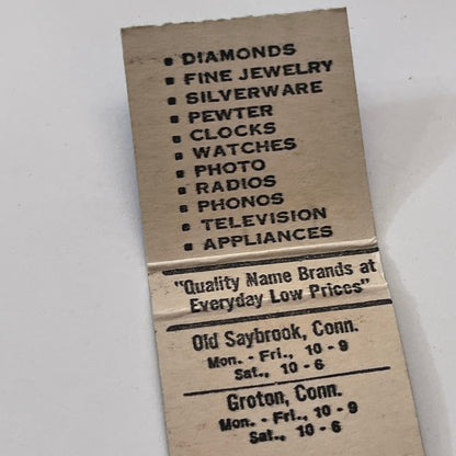 The Variety House Old Saybrook, Groton CT Vintage Matchbook Cover TB8-MB-10