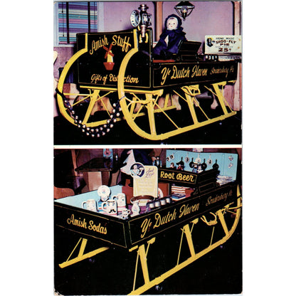 Ye Dutch Haven Amish Soda Gift Shop Pennsylvania Dutch Country Postcard PD7