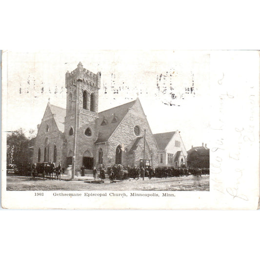 1908 Gethsemane Episcopal Church Minneapolis MN Vintage Postcard PD9