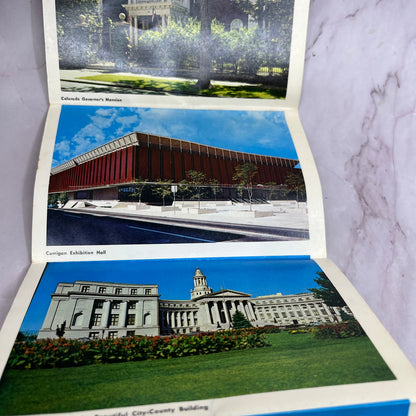 Vintage Denver CO Magnificent Mile High City Souvenir Folder TH2-MI1